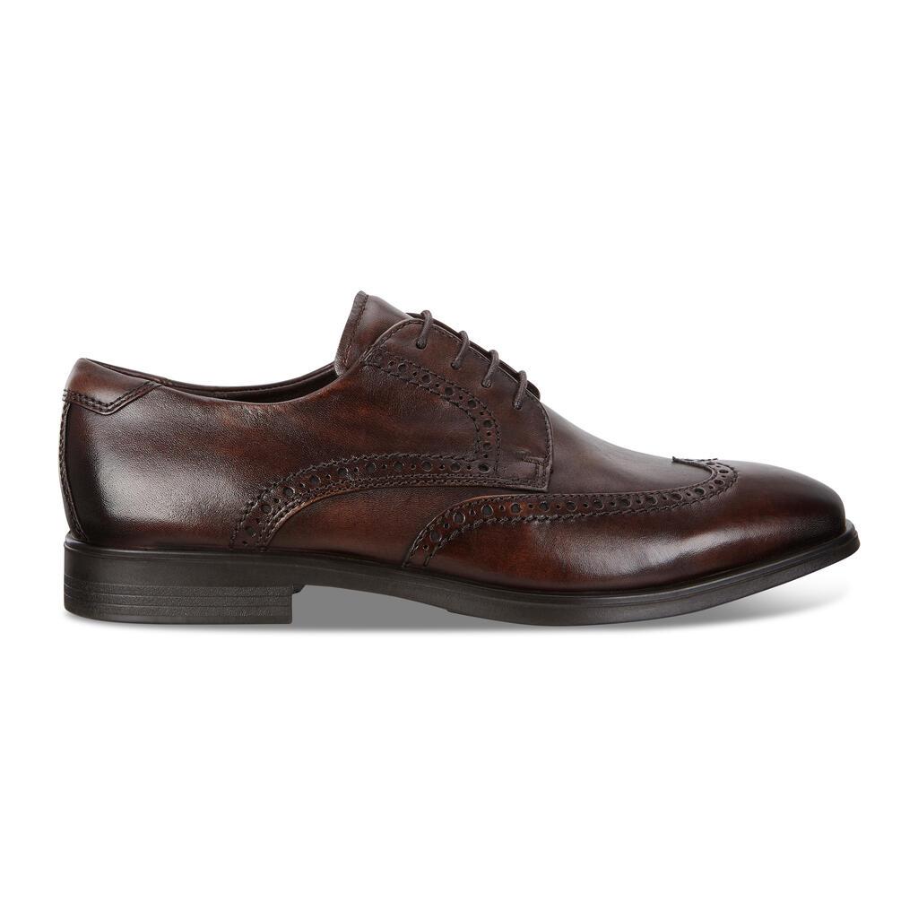 Chaussures Derby Ecco Melbourne Wingtip Tie Homme Marron 0368-SPBJI